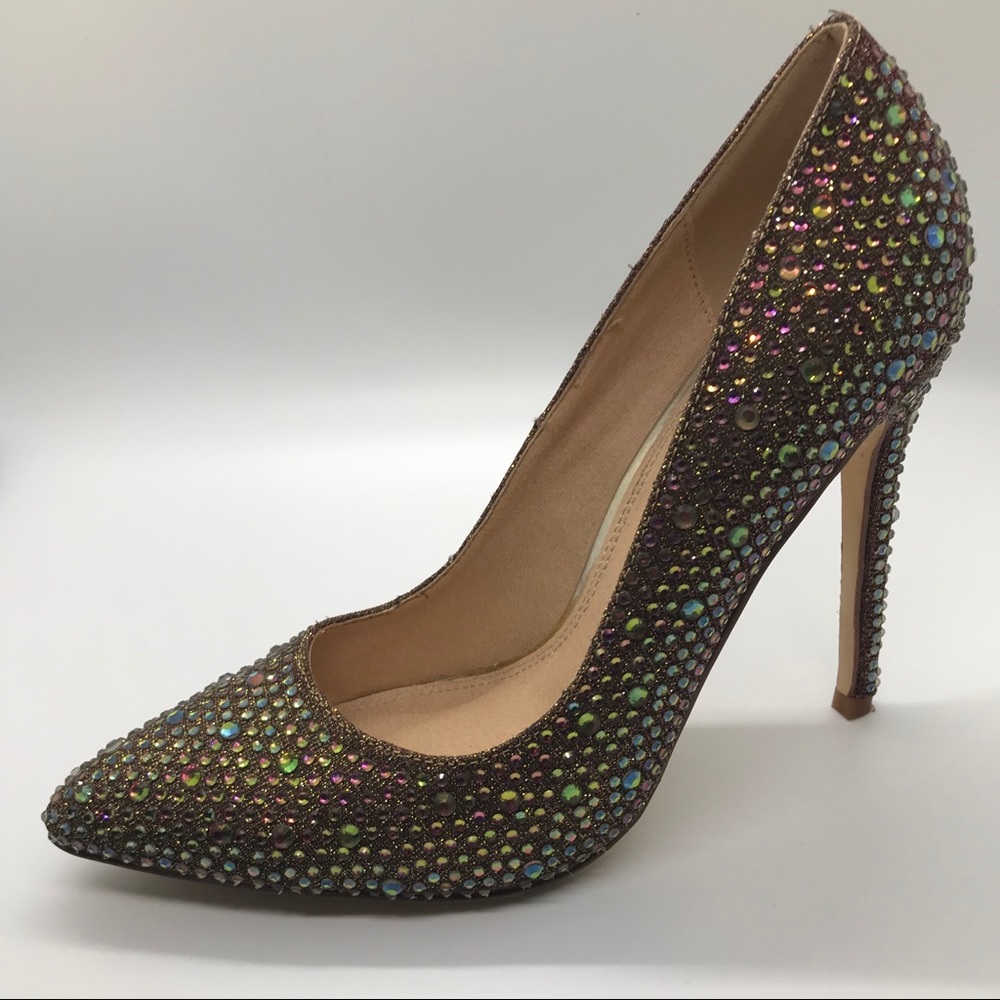 Multicolored Rhinestone Stilettos - Picture 2 of 3